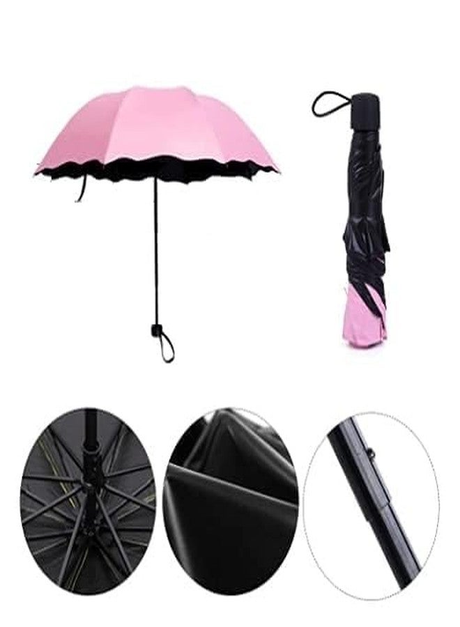 MAKE A WISH 3 Fold multicolor Magic Umbrella Anti UV Protection, Beautiful Creative Magical of Blooming Flowers Design Multi Style Umbrella for Men and Women (multicolors) - Image 3